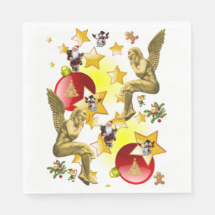 Serviette En Papier Papier de Noël, Ange de Noël