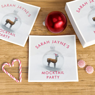 Serviette En Papier Papier de Noël Llama