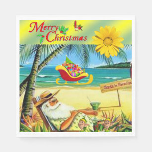 Serviette En Papier Papier de Noël Napkins, Chaussure de plage d'été P