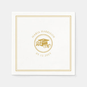 Serviette En Papier Papier de partie graduée personnalisé Napkin