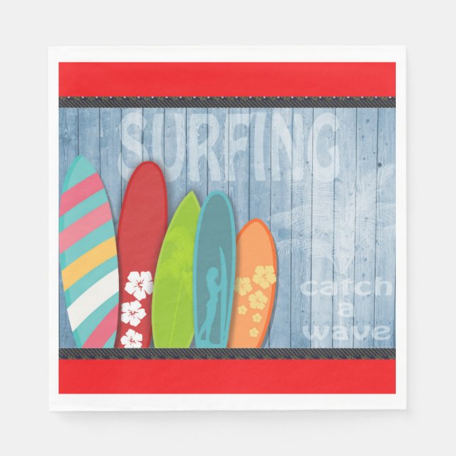 Serviette En Papier Papier de planche à voile (Devant)