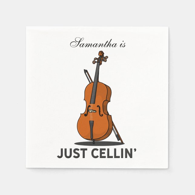 Serviette En Papier Papier de poche Cellist (Devant)