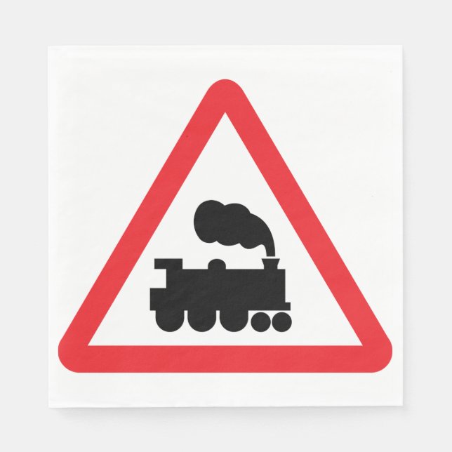 Serviette En Papier Papier de signalisation ferroviaire (Devant)