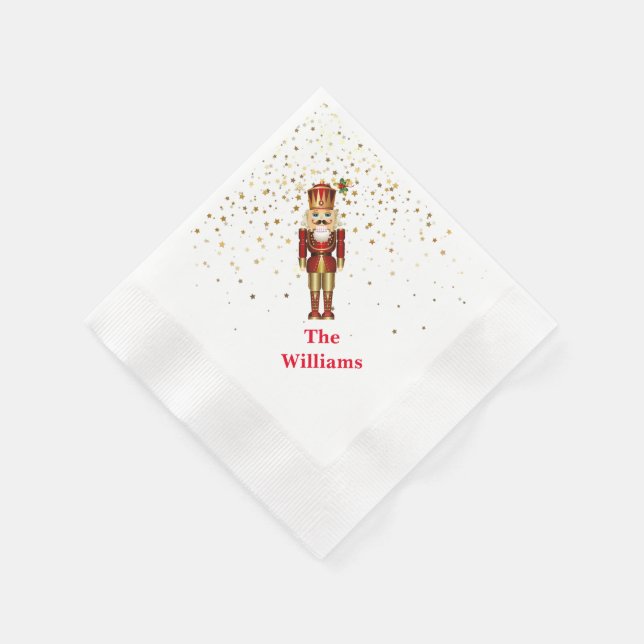 Serviette En Papier Papier de vacances Napkins-Nutcracker (Coin)