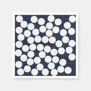 Serviette En Papier Papier de volley-ball mignon