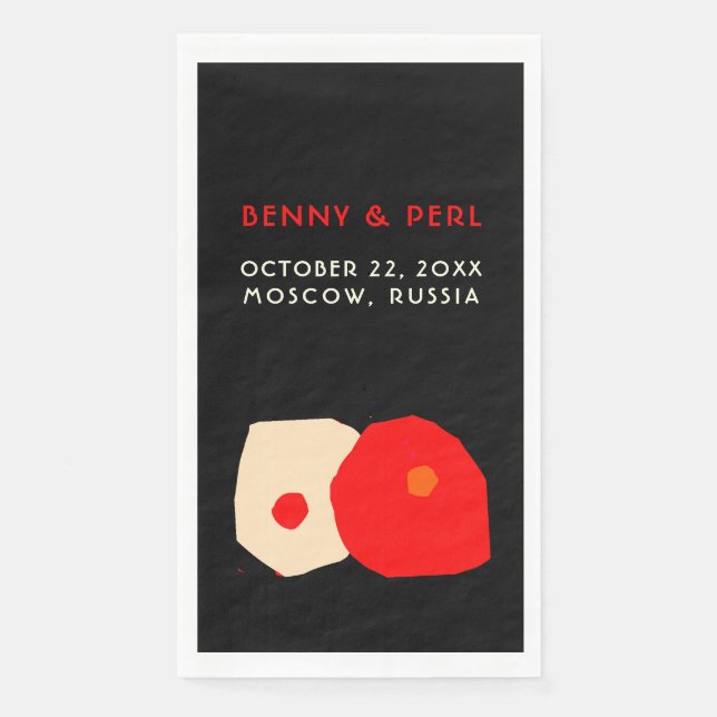 Serviette En Papier Papier design moderne fine Napkin (Devant)