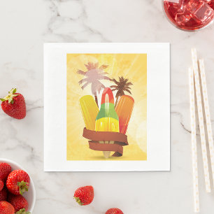 Serviette En Papier Papier d'été tropical serviettes