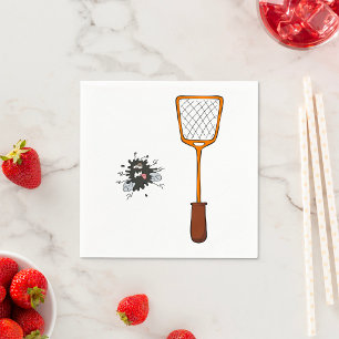 Serviette En Papier Papier d'insectes morts de Swat de vol serviettes