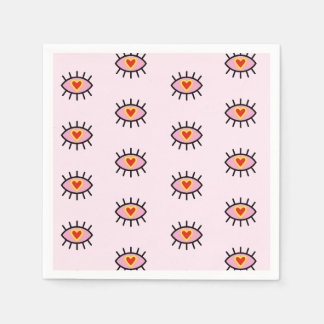 Serviette En Papier Papier d'oeil d'amour Napkin