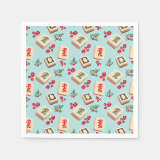 Serviette En Papier Papier en carreaux Mahjong Dragon