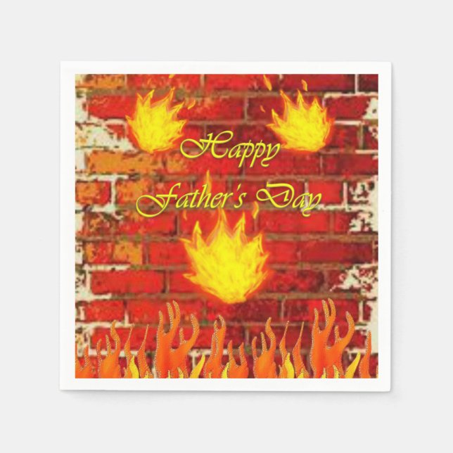 Serviette En Papier Papier fête des pères (Devant)