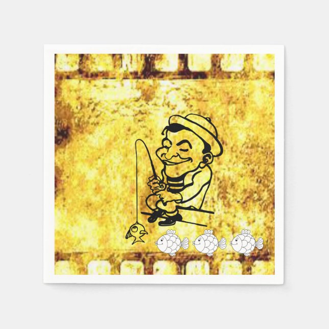 Serviette En Papier Papier fête des pères (Devant)