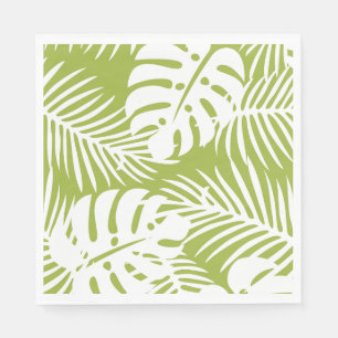 Serviette En Papier Papier feuille de palme vert tropicale Napkin