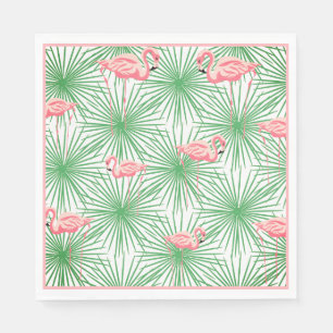 Serviette En Papier Papier Flamant rose-serviettes
