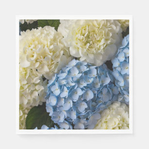 Serviette En Papier Papier Floral Hydrangeas