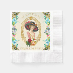 Serviette En Papier Papier français vintage