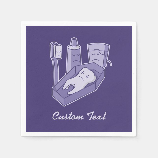 Serviette En Papier Papier funéraire pour dents (Devant)