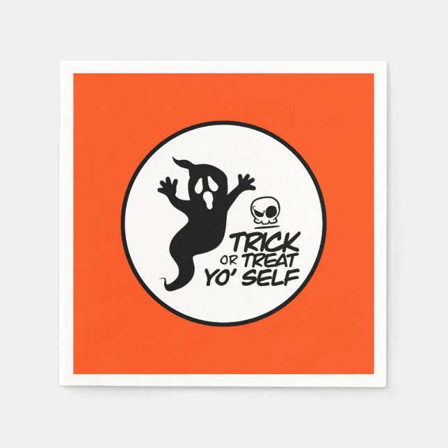 Serviette En Papier Papier Halloween Napkin (Devant)