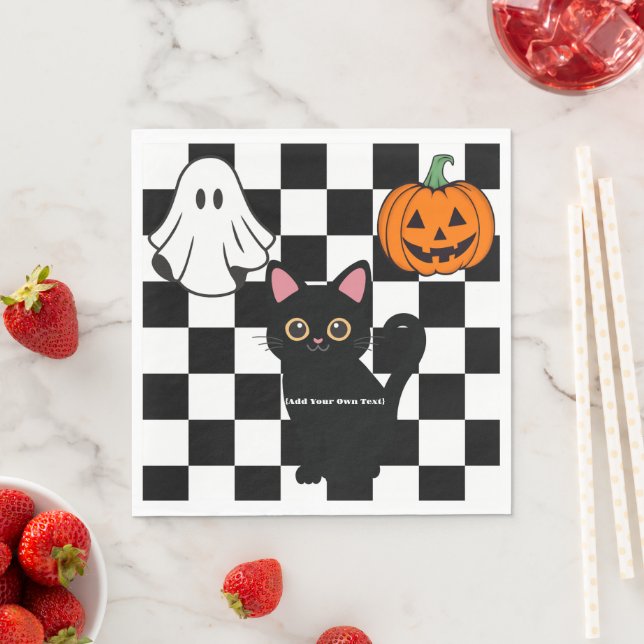 Serviette En Papier Papier Halloween personnalisé Napkin (En situation)