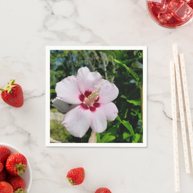 Serviette En Papier Papier Hibiscus (En situation)