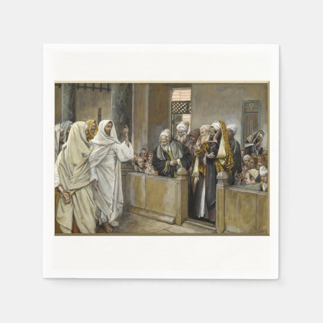 Serviette En Papier Papier Jésus Christ (Devant)