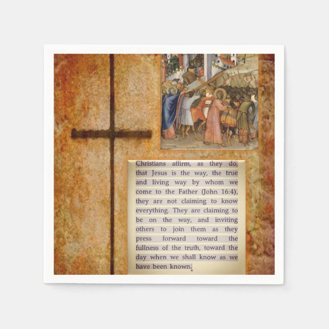 Serviette En Papier Papier Jésus Christ (Devant)