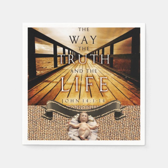 Serviette En Papier Papier Jésus Christ (Devant)