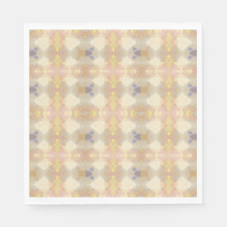 Serviette En Papier Papier Kaleidoscope Pastel doux