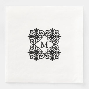 Serviette En Papier Papier - Lettre personnalisée