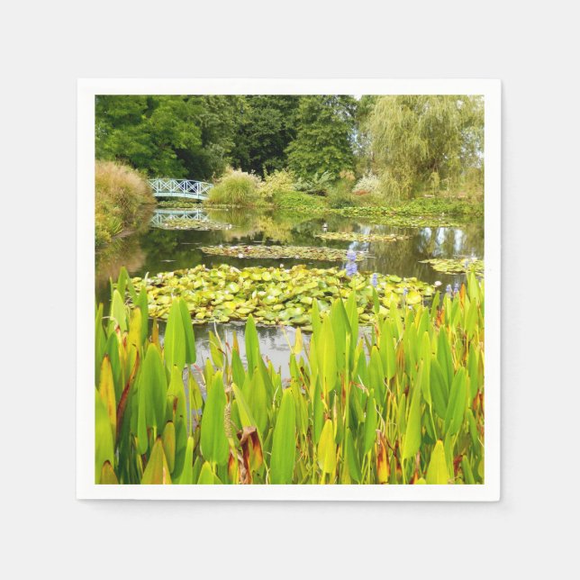 Serviette En Papier Papier Lily Pond (Devant)