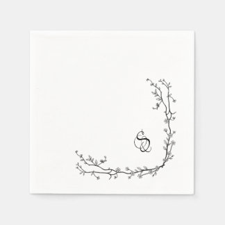 Serviette En Papier Papier monogramme