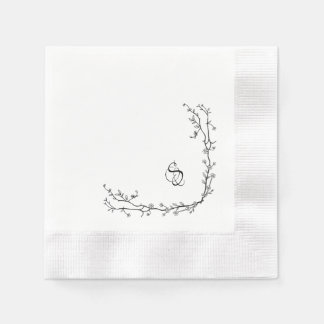Serviette En Papier Papier monogramme Napkin