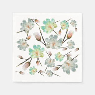 Serviette En Papier Papier Motif Magnolia Napkin