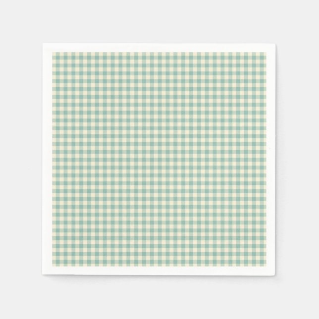 Serviette En Papier Papier Motif vintage en carton bleu (Devant)
