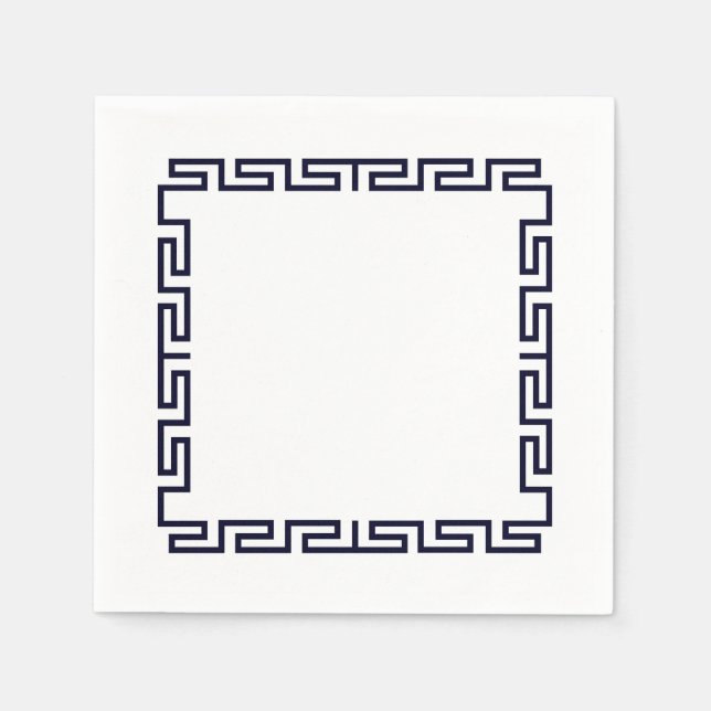 Serviette En Papier Papier "Mykonos" (Devant)