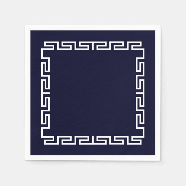 Serviette En Papier Papier "Mykonos" (Devant)