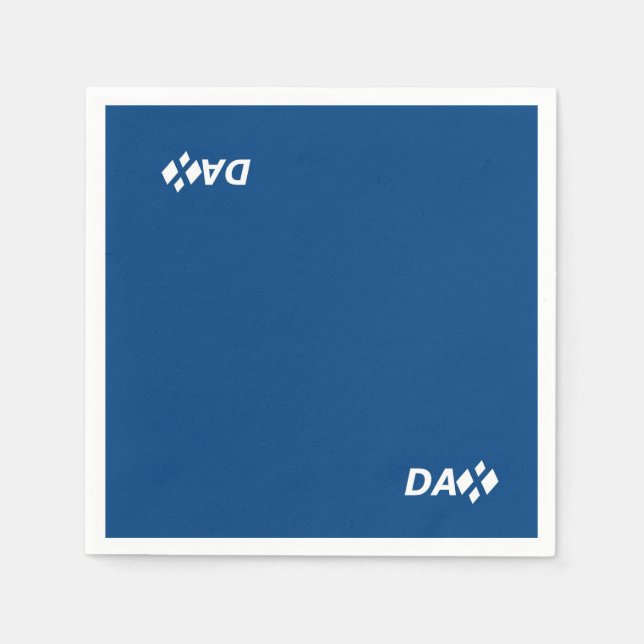 Serviette En Papier Papier Napkin (Devant)