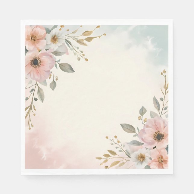 Serviette En Papier Papier Napkin (Devant)