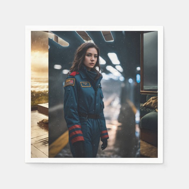 Serviette En Papier Papier Napkin (Devant)