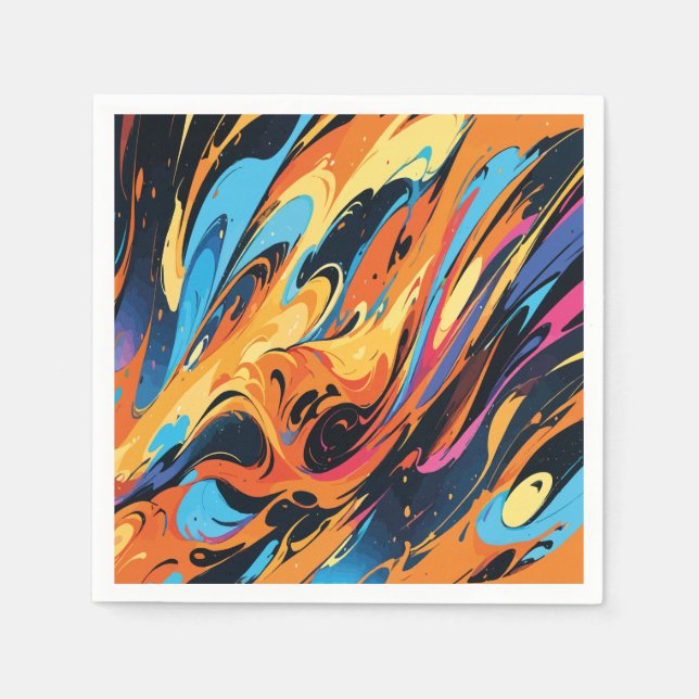 Serviette En Papier Papier Napkin (Devant)