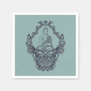 SERVIETTE EN PAPIER PAPIER NAPKIN : BUDDHA