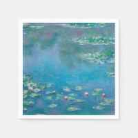 PAPIER NAPKIN : "NÉNUPHARS PAR MONET"