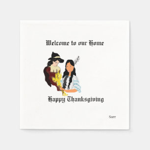 Serviette En Papier Papier Napkin : Thanksgiving