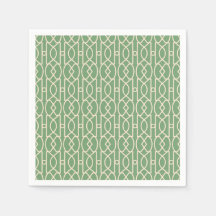 Papier Napkin - TRELLIS - VERT