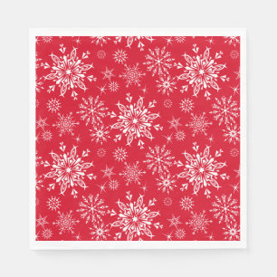 Serviette En Papier Papier Napkins-Flammes de neige de vacances