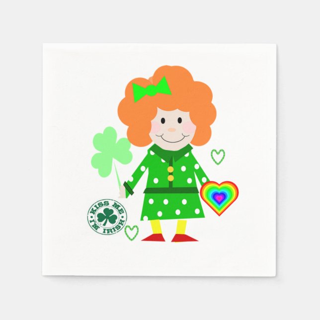Serviette En Papier Papier Napkins St. Patrick's Day (Devant)