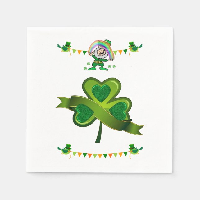 Serviette En Papier Papier Napkins St. Patrick's Day (Devant)