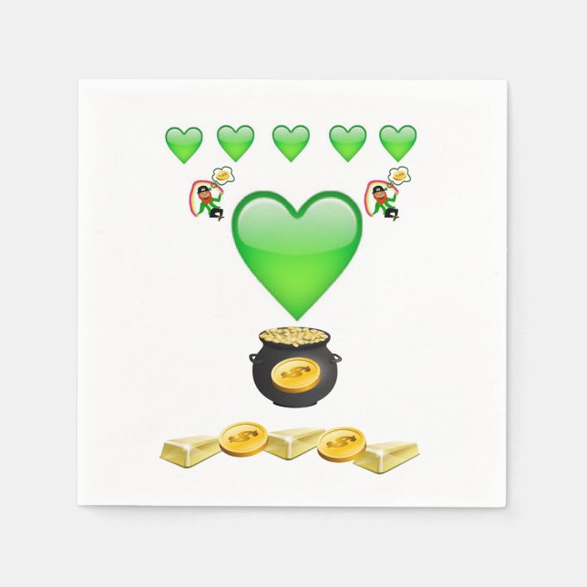 Serviette En Papier Papier Napkins St. Patrick's Day (Devant)