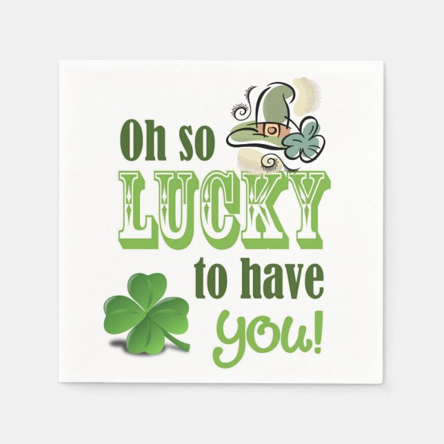 Serviette En Papier Papier Napkins St. Patrick's Day (Devant)