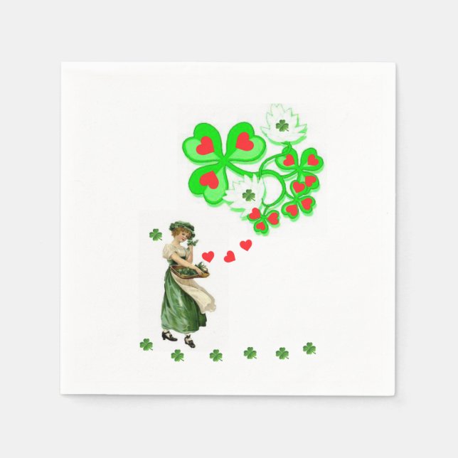 Serviette En Papier Papier Napkins St. Patrick's Day (Devant)